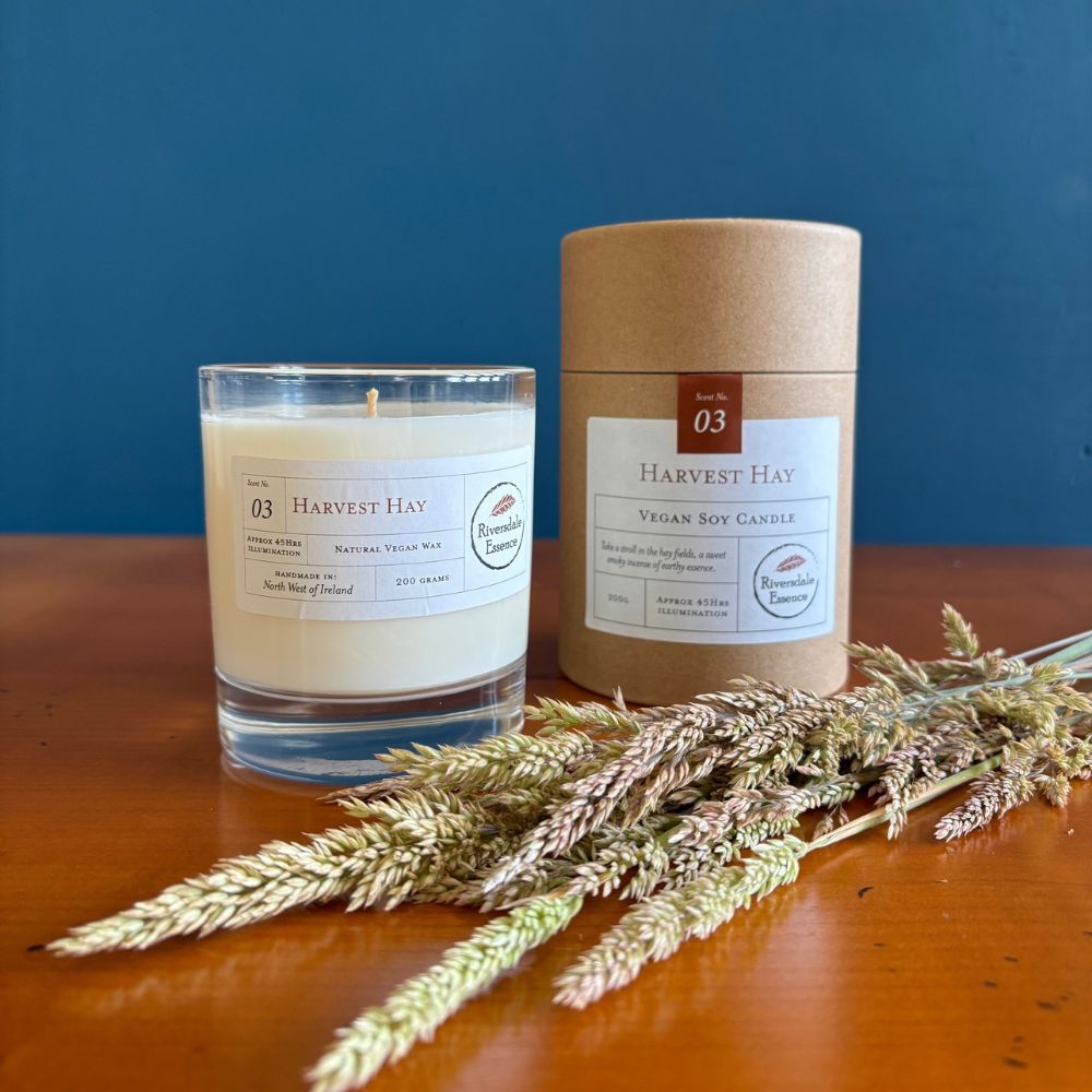 Handmade Harvest Hay Candle