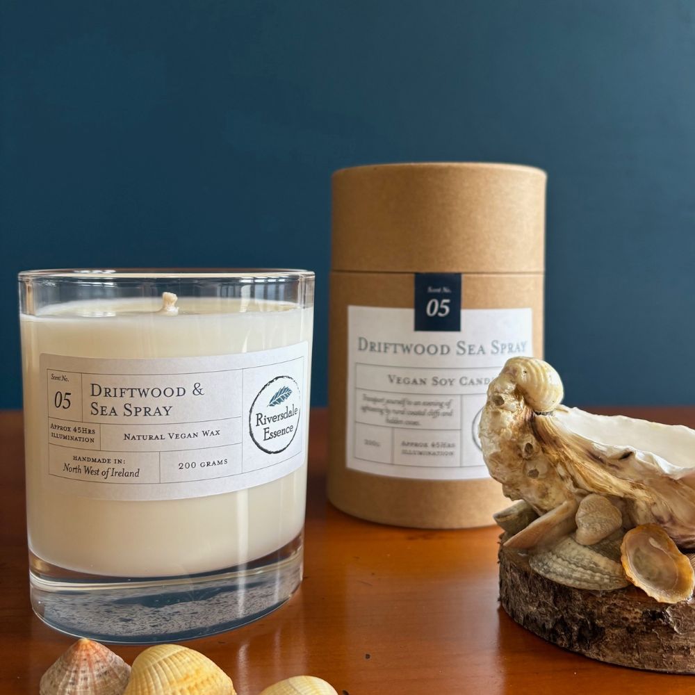 Handmade Driftwood & Sea Spray Candle