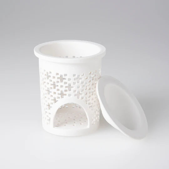 Chic Ceramic Wax Melt Burner - Cross Pattern